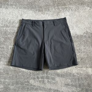 Fabletics The Don Shorts Men's 32 Onyx Gray 8" Inseam Casual Pockets New Golf